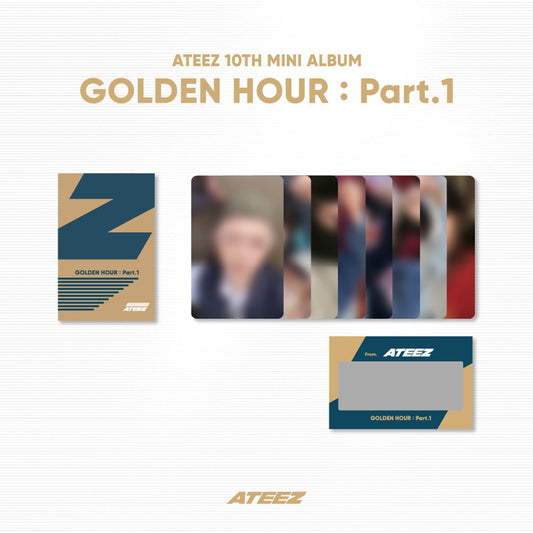 ATEEZ GOLDEN HOUR: Part.1 OFFICIAL MD PHOTO & SCRATCH CARD Z SET