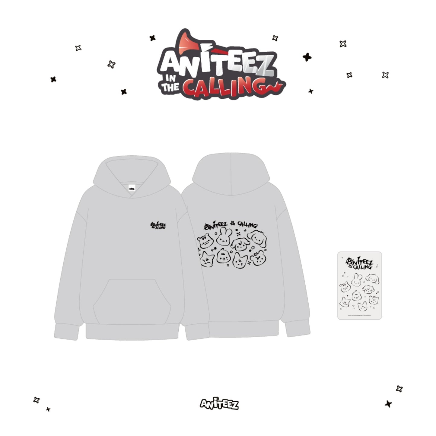 [FAST DELIVERY] ATEEZ X ANITEEZ IN THE CALLING OFFICIAL MD HOODIE