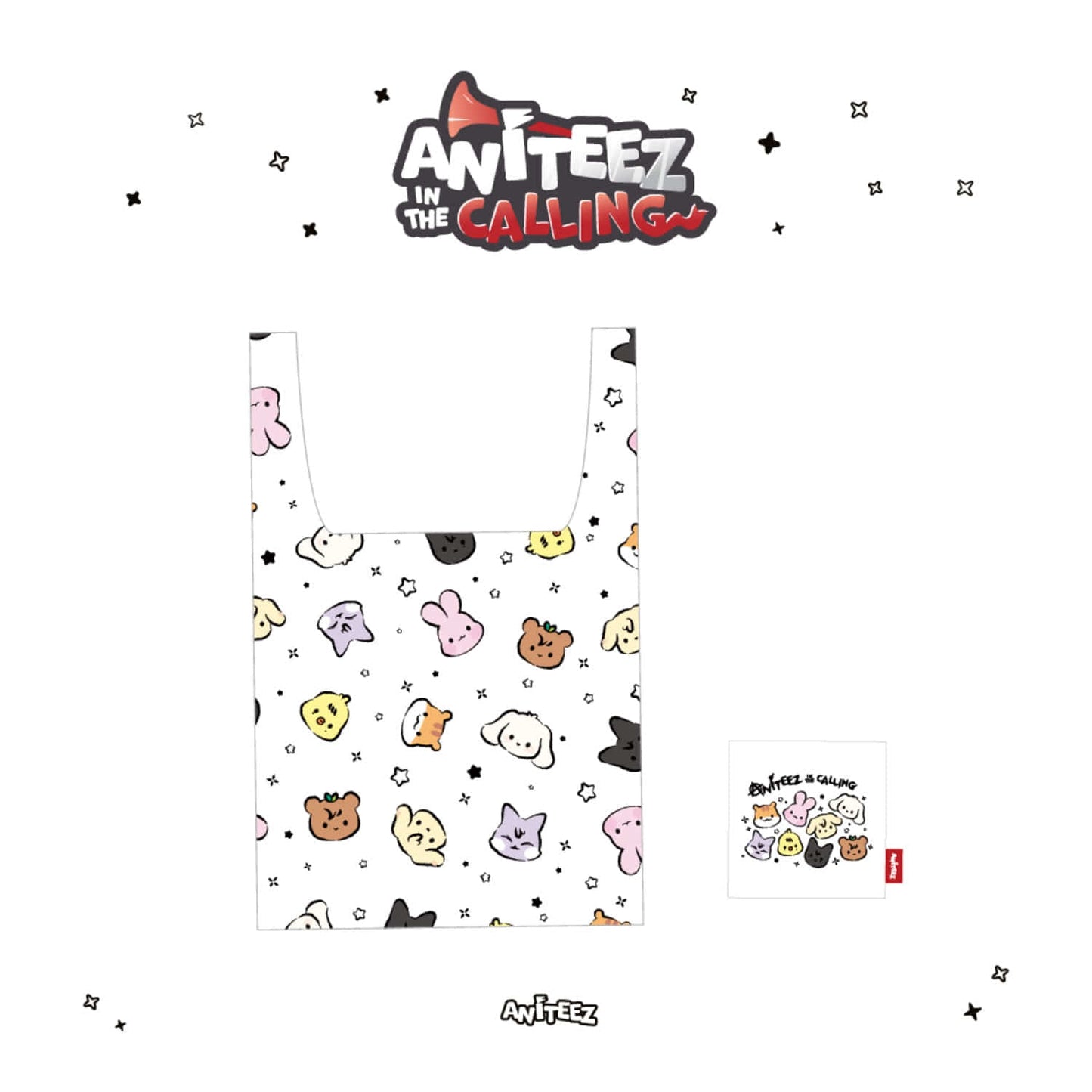 [PRE-ORDER] ATEEZ X ANITEEZ IN THE CALLING OFFICIAL MD POCKET SHOPPER BAG