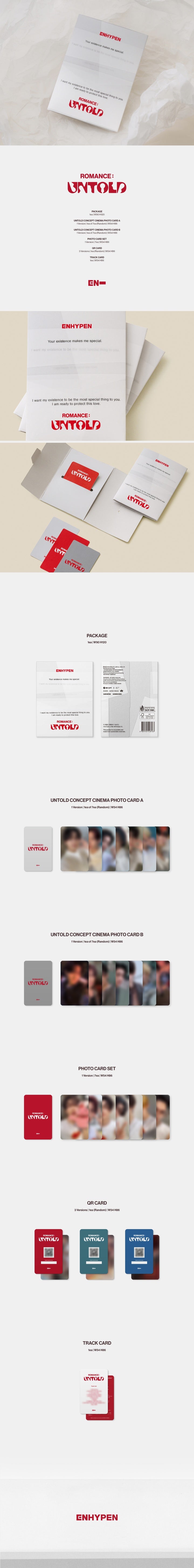 [PRE-ORDER] ENHYPEN 2ND FULL ALBUM ROMANCE : UNTOLD (Weverse Albums ver.)