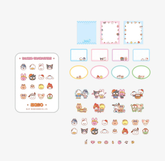 [PRE-ORDER EVENT] Stray Kids SKZOO X SANRIO CHARACTERS OFFICIAL MD TIN CASE STICKY NOTE SET