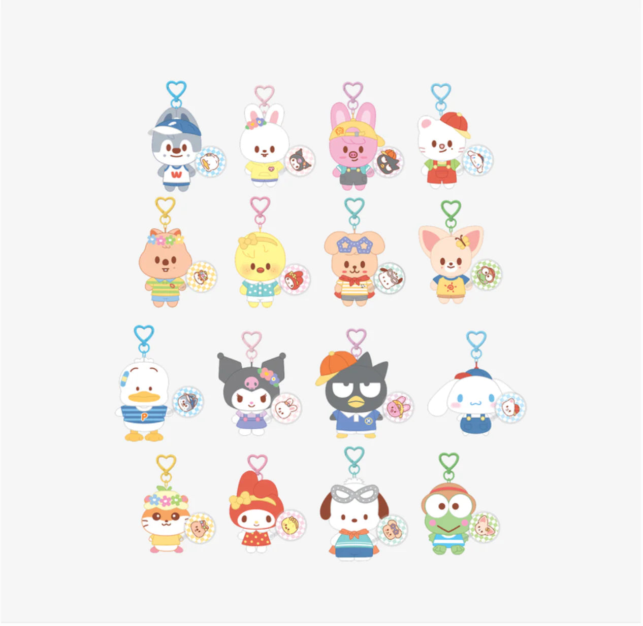 [PRE-ORDER EVENT] Stray Kids SKZOO X SANRIO CHARACTERS OFFICIAL MD 10CM PLUSH MINI PICKET Ver.