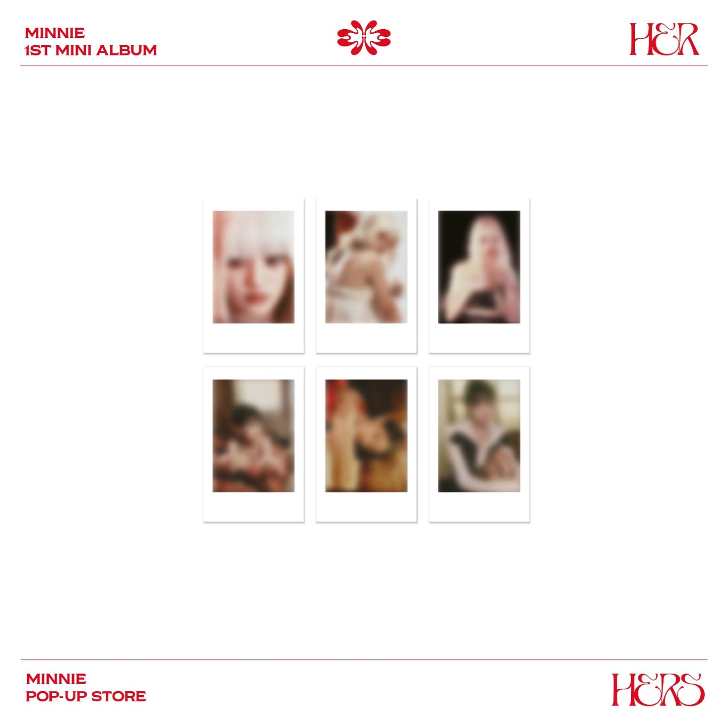 [PRE-ORDER EVENT] (G)I-DLE MINNIE HERS POP-UP STORE OFFICIAL MD POLAROID SET