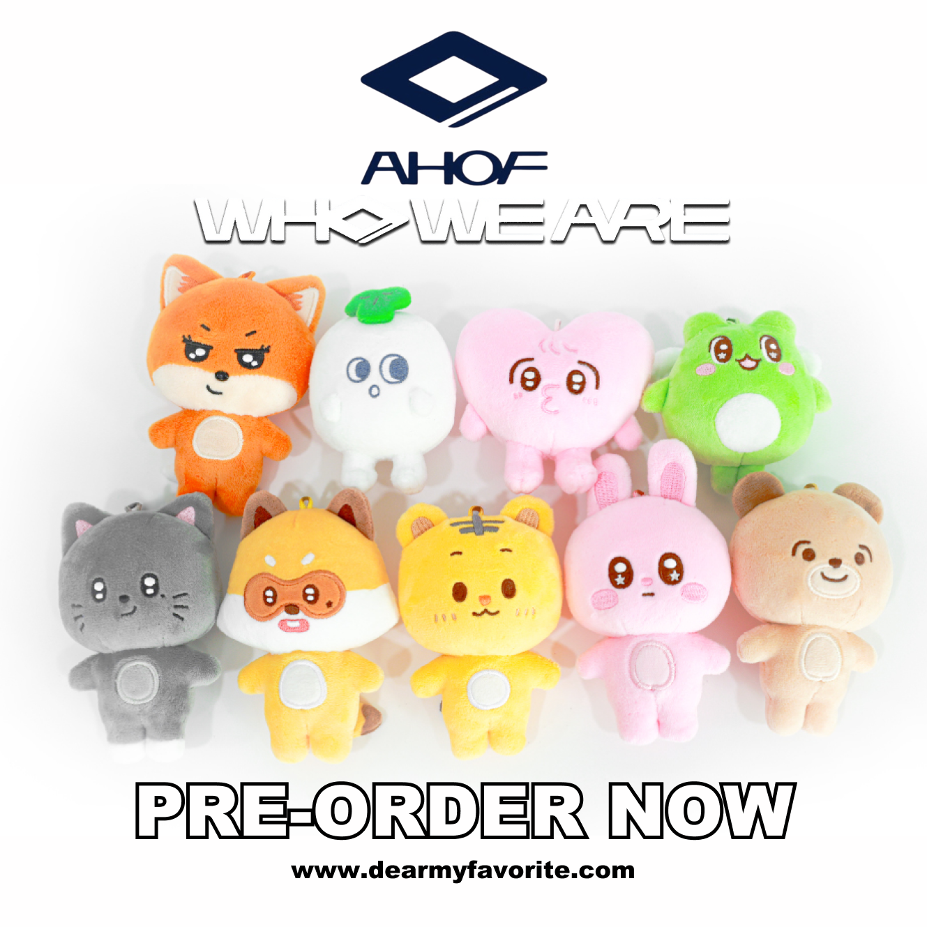 [PRE-ORDER] AHOF WHO WE ARE POP-UP OFFICIAL MD 10CM DOLL KEYRING