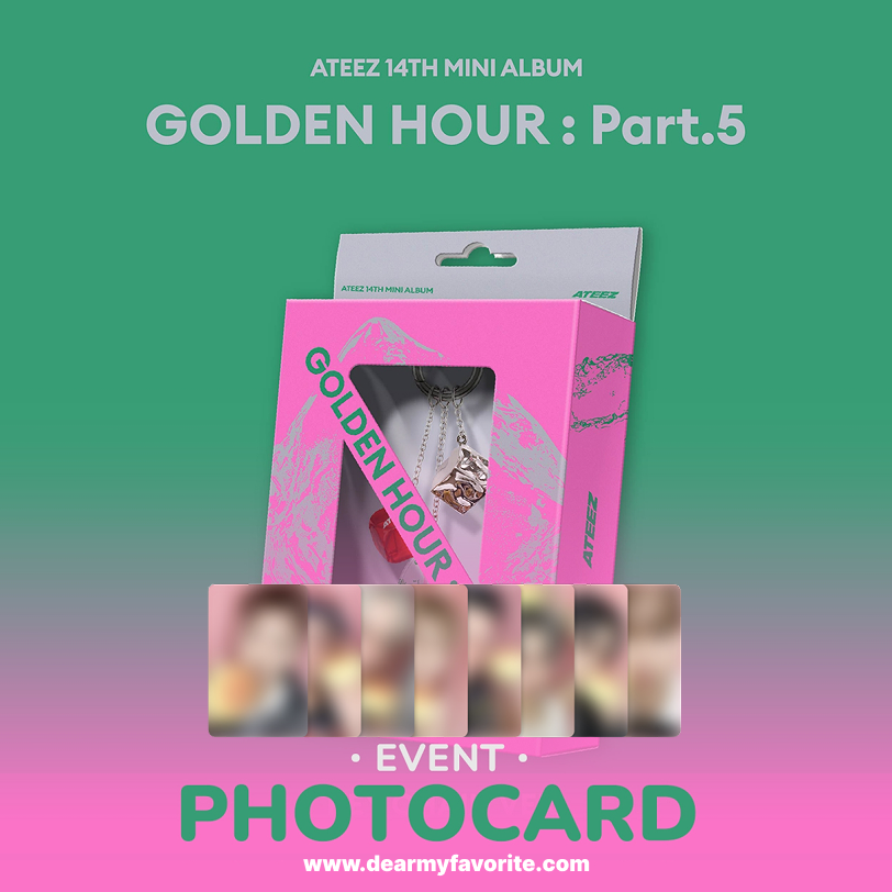 [PRE-ORDER BENEFIT] ATEEZ 14TH MINI ALBUM GOLDEN HOUR : Part.5 (KEY CHAIN Ver.)