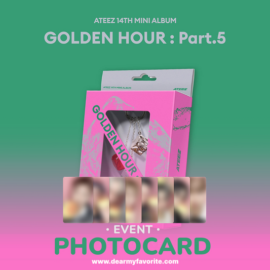 [PRE-ORDER BENEFIT] ATEEZ 14TH MINI ALBUM GOLDEN HOUR : Part.5 (KEY CHAIN Ver.)