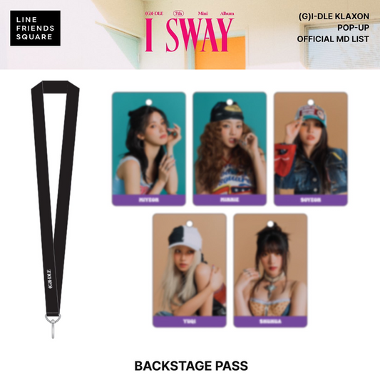 [PRE-ORDER] (G)I-DLE KLAXON POP-UP OFFICIAL MD BACKSTAGE PASS