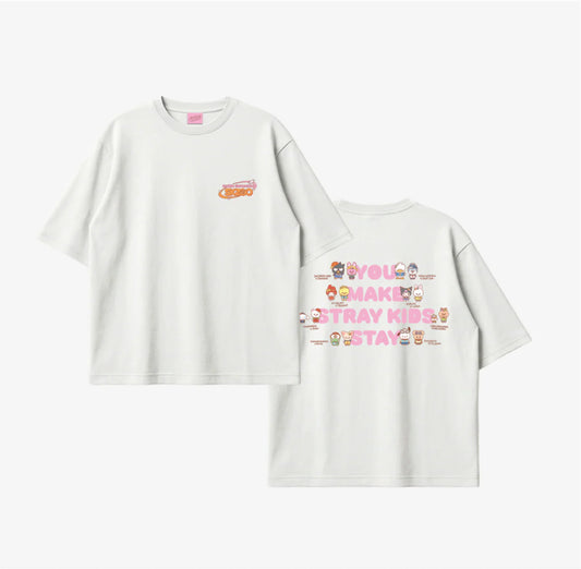 [PRE-ORDER EVENT] Stray Kids SKZOO X SANRIO CHARACTERS OFFICIAL MD T-SHIRT