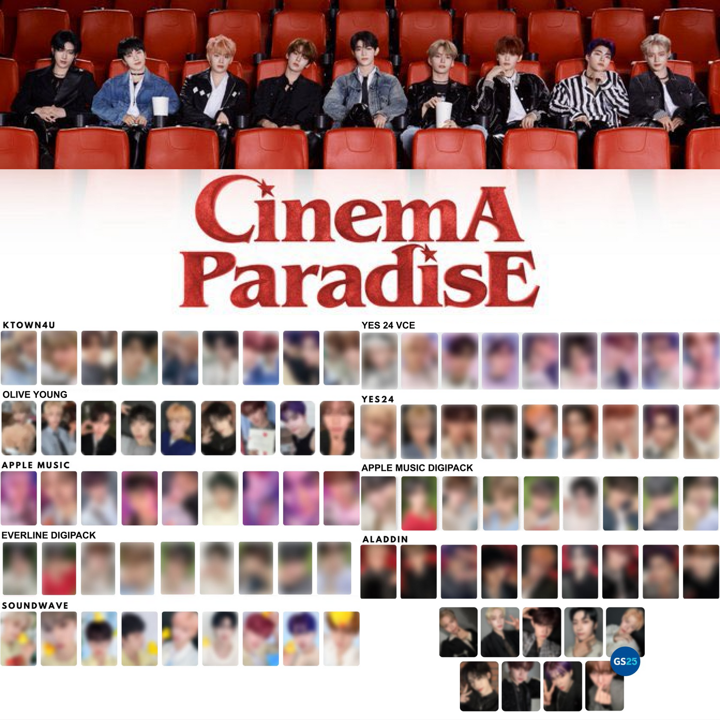 [PRE-ORDER] ZEROBASEONE CINEMA PARADISE POB PHOTOCARD