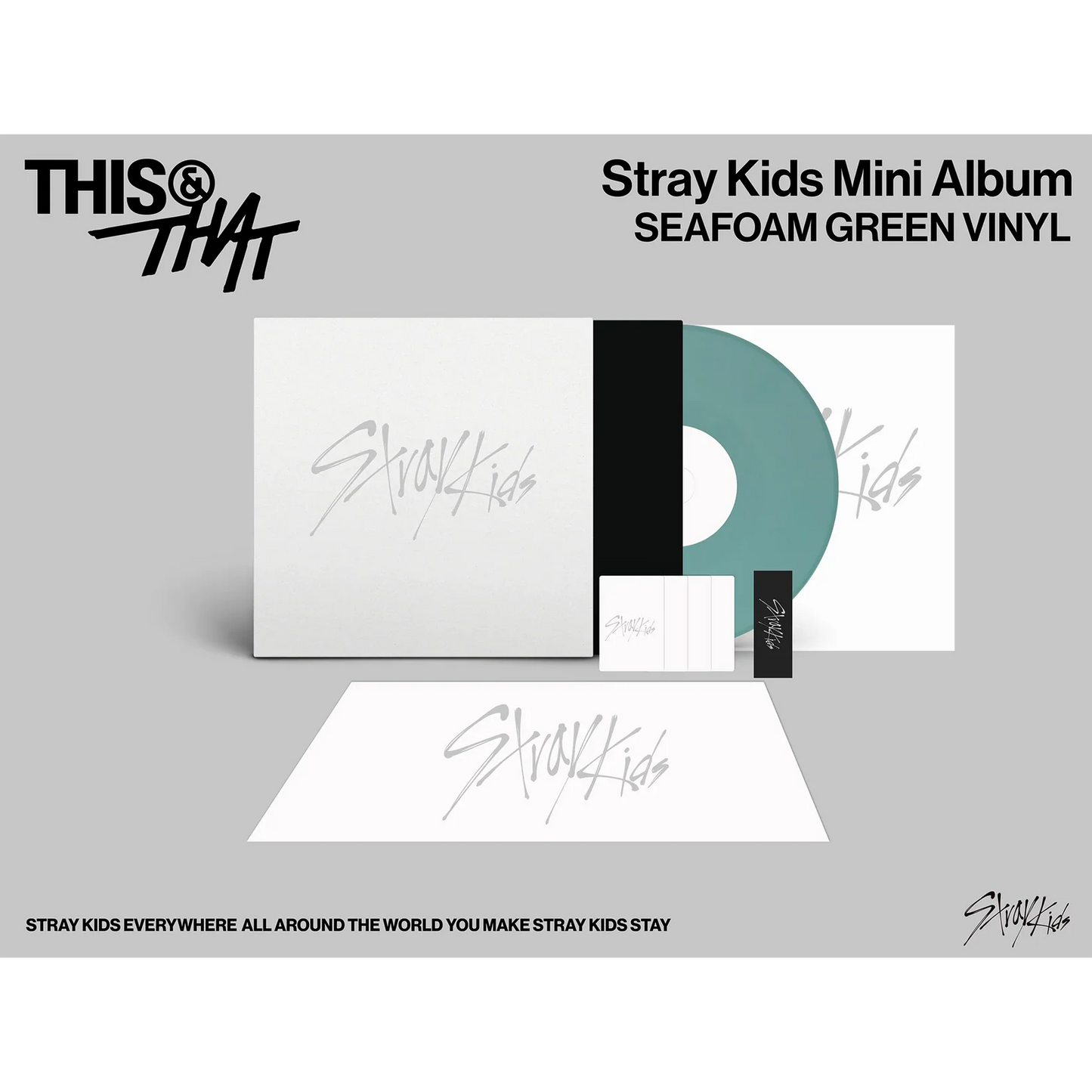 [PRE-ORDER] Stray Kids Mini Album THIS & THAT (Seafoam Green Vinyl) (D2C Exclusive)