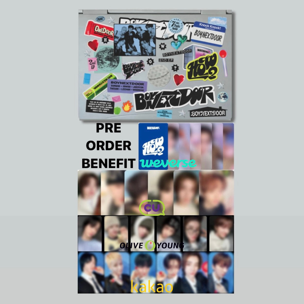 BOYNEXTDOOR 2nd Album [HOW?] Sticker ver.