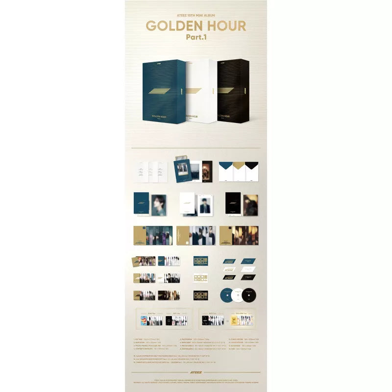 ATEEZ 10th Mini Album GOLDEN HOUR : Part.1 Target Exclusive ver.