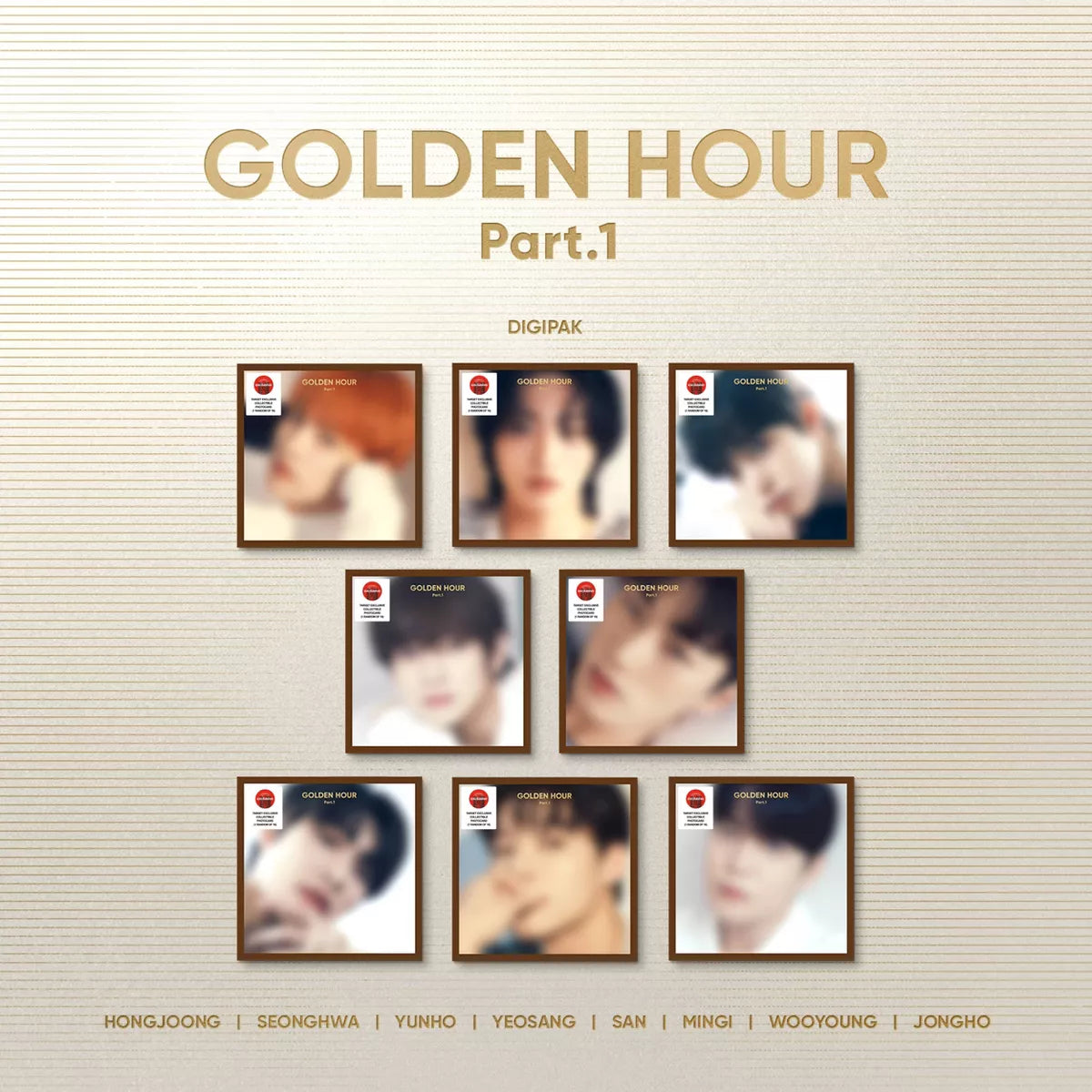 ATEEZ 10th Mini Album GOLDEN HOUR : Part.1 Target Exclusive ver. (Digipak)