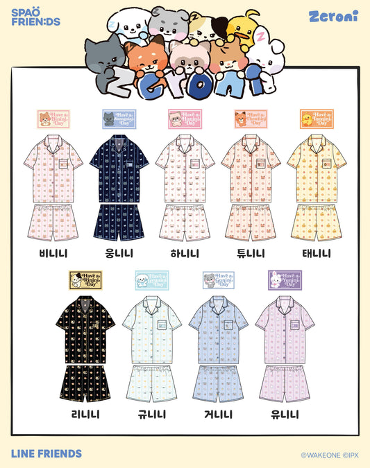 [PRE-ORDER] ZEROBASEONE OFFICIAL MD SPAO with zeroni 2nd Collection Pajamas