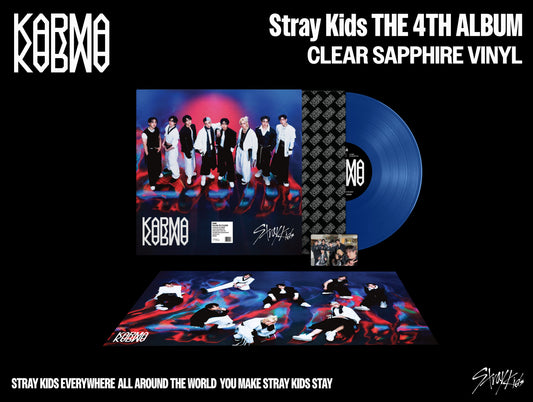 [PRE-ORDER] Stray Kids 4th Full Album KARMA (CLEAR SAPPHIRE VINYL)