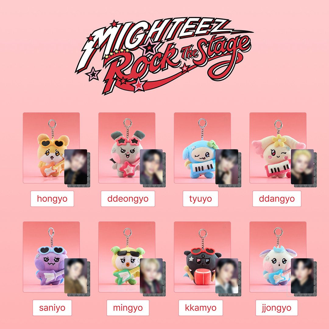 [PRE-ORDER EVENT] ATEEZ MIGHTEEZ Rock The Stage OFFICIAL MD ROCKSTAR PLUSH KEYRING