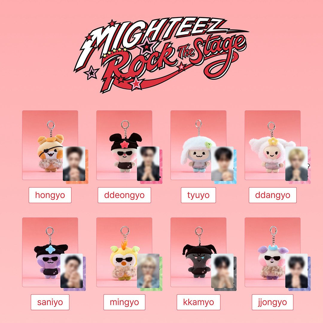 [PRE-ORDER EVENT] ATEEZ MIGHTEEZ Rock The Stage OFFICIAL MD POPSTAR PLUSH KEYRING