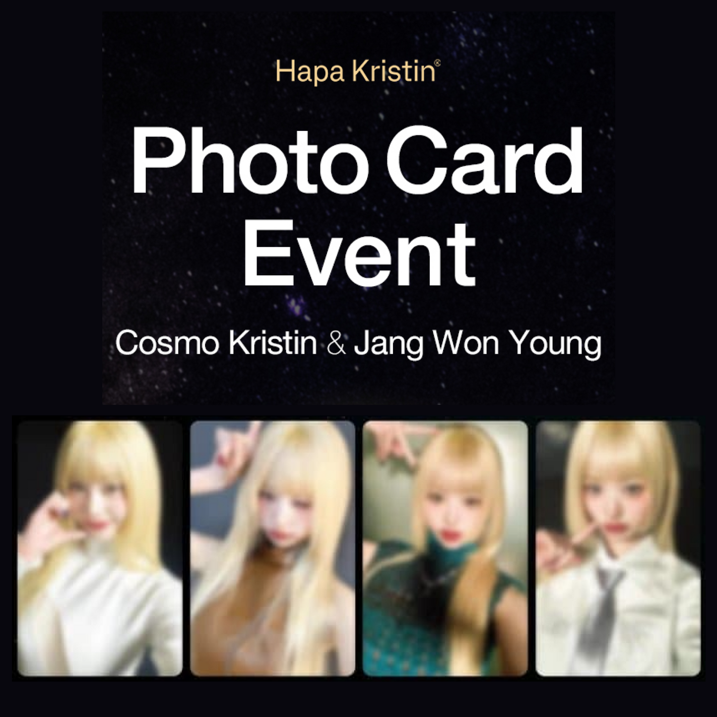 Jang Won Young Hapa Kristin PHOTOCARD