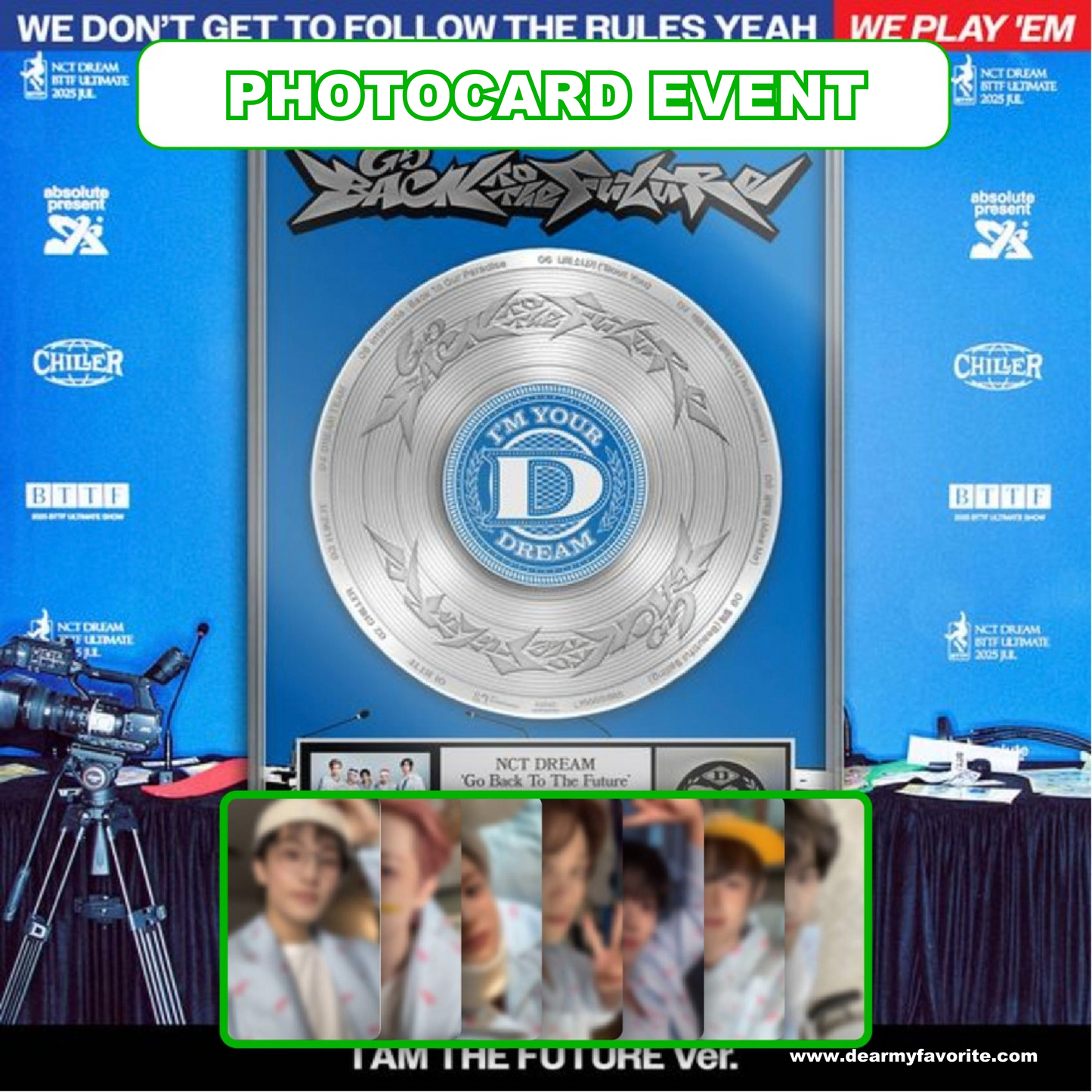 [PRE-ORDER BENEFIT] NCT DREAM 5th Album Go Back To The Future (I AM THE FUTURE Ver.)