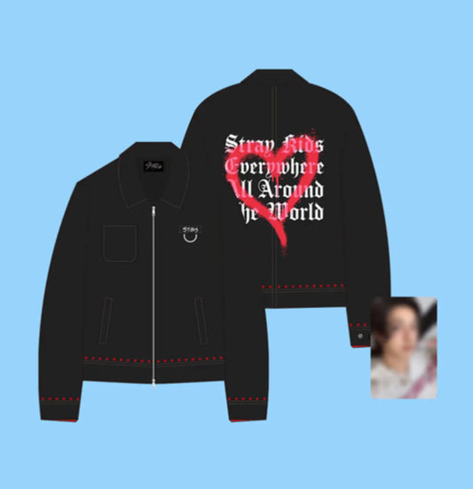 [PRE-ORDER est. January] Stray Kids <dominATE : celebrATE> POP-UP STORE OFFICIAL MD JACKET by Bang Chan