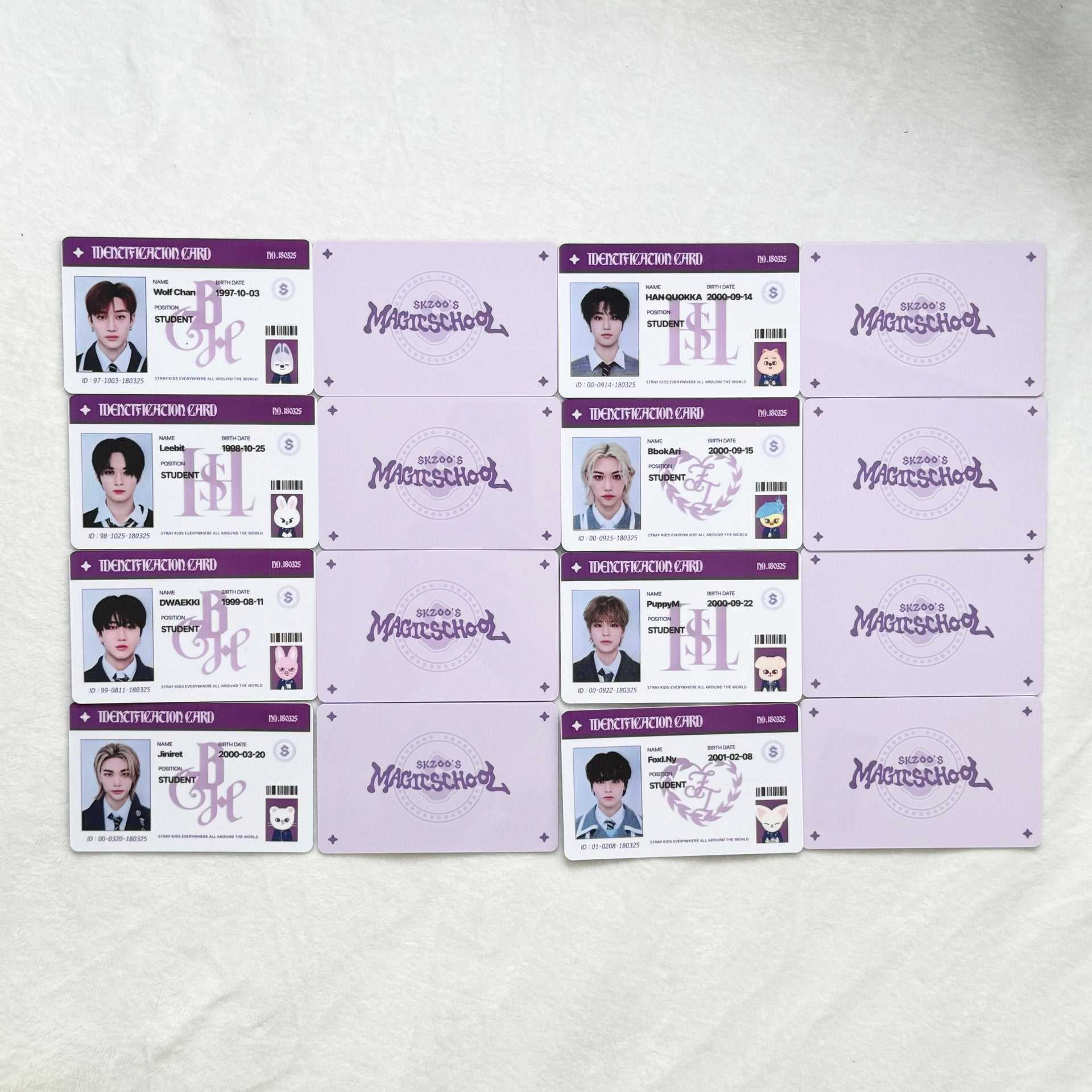 Stray Kids SKZ MAGIC SCHOOL STUDENT ID CARD – Dear My Favorite