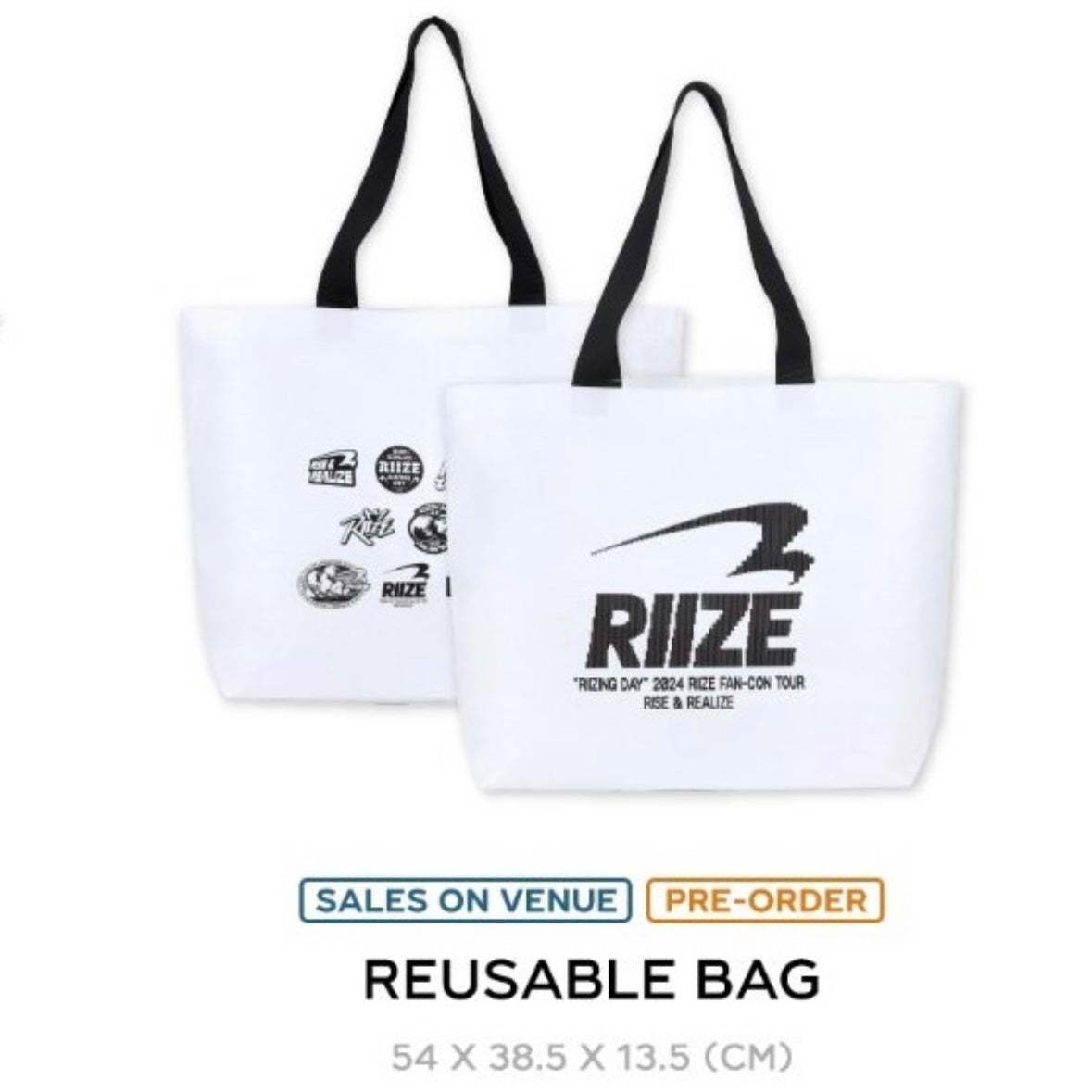 RIIZE FAN CONCERT RIIZING DAY OFFICIAL MD REUSABLE BAG