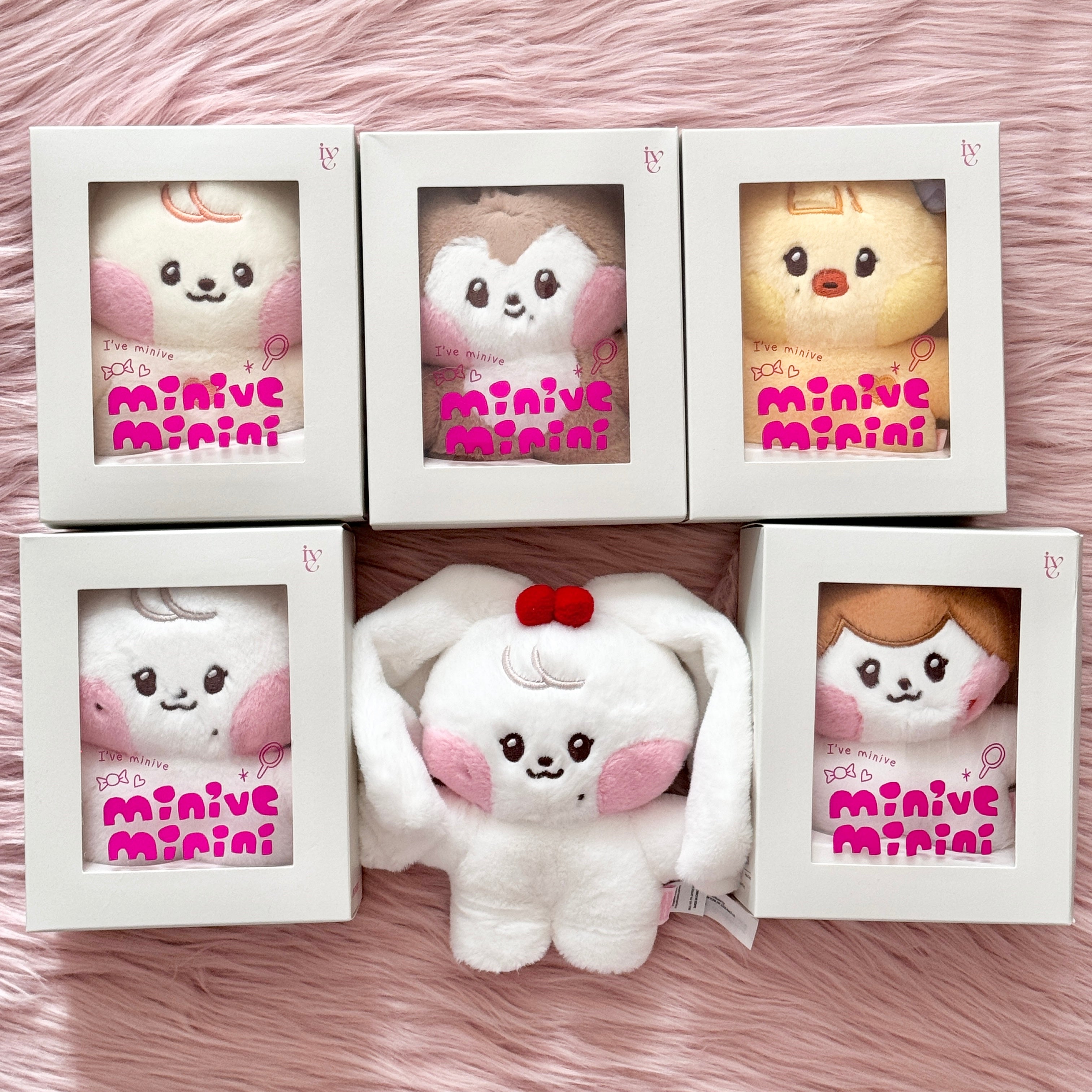 IVE x store MINIVE POP-UP STORE OFFICIAL MD GOODS - GANGANJI/YUJIN CHARACTER PLUSH