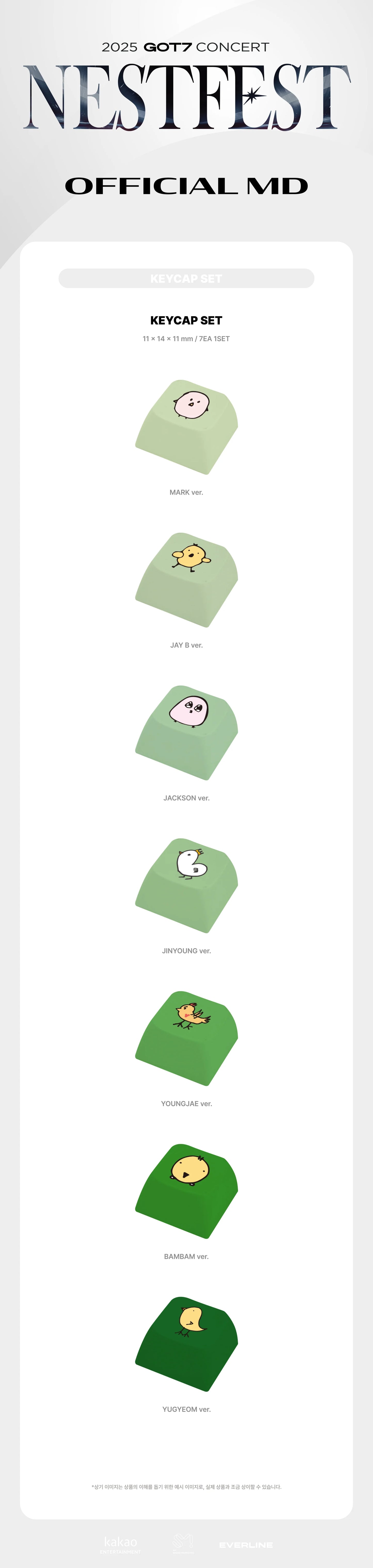 [PRE-ORDER EVENT] GOT7 NESTFEST OFFICIAL MD KEYCAP SET