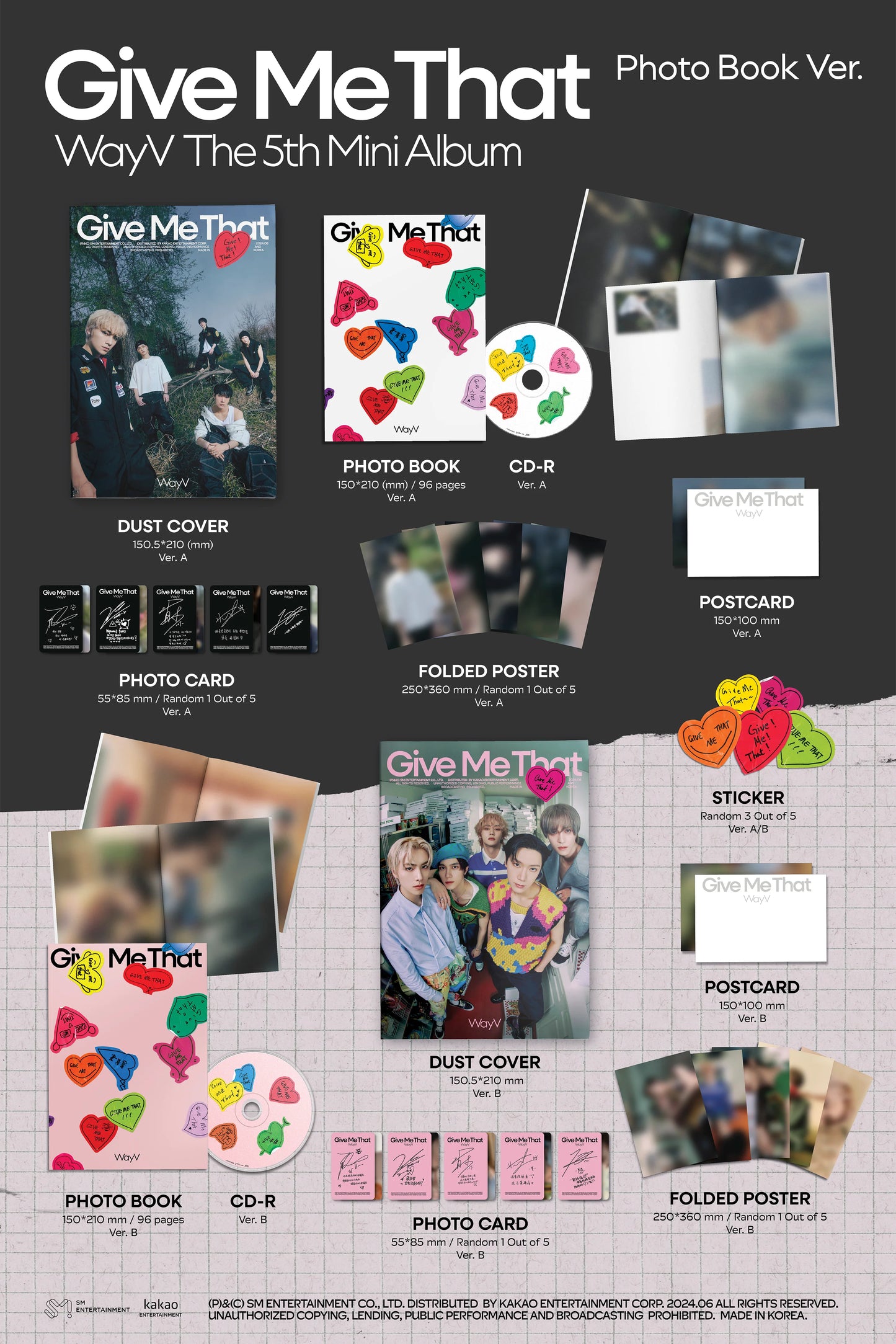 [PRE-ORDER BENEFIT] WayV 5th Mini Album Give Me That (Photobook Ver.)