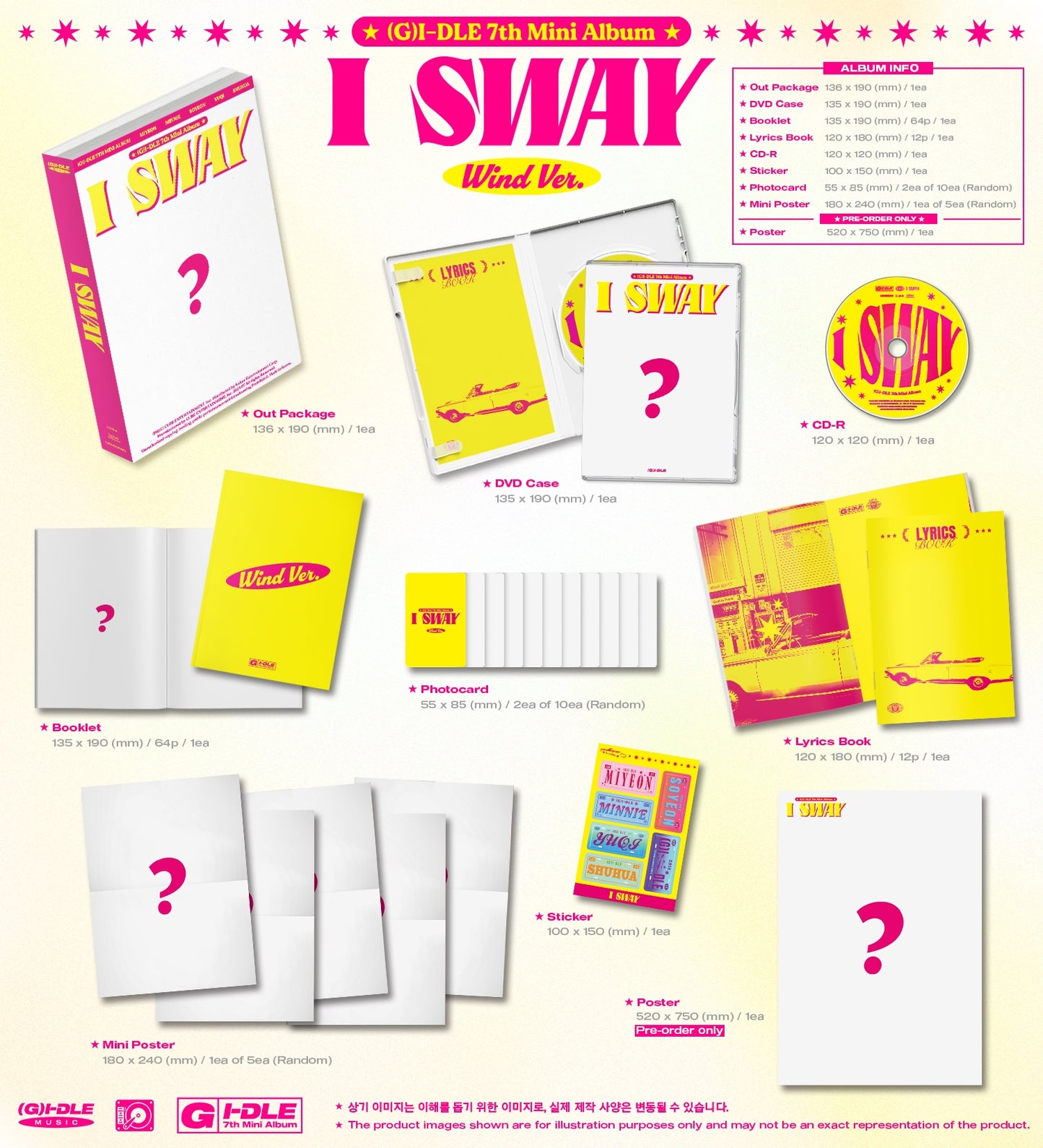 [PRE-ORDER BENEFIT] (G)I-DLE 7TH MINI ALBUM I SWAY