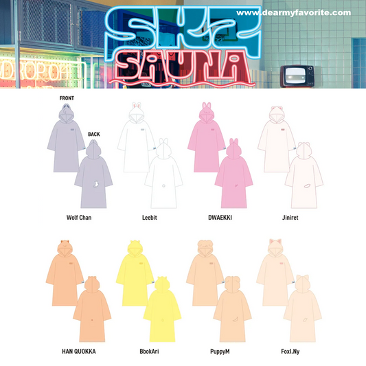 [PRE-ORDER EVENT] Stray Kids JAPAN POP UP STORE 2025 SKZ SAUNA OFFICIAL MD PONCHO
