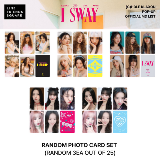 [PRE-ORDER] (G)I-DLE KLAXON POP-UP OFFICIAL MD RANDOM PHOTO CARD SET