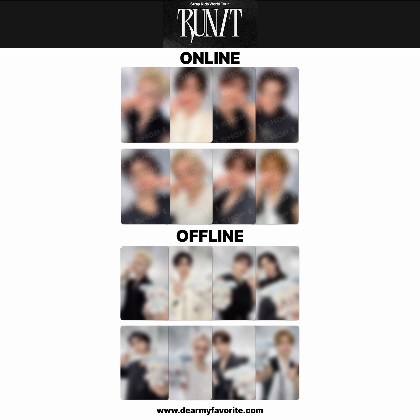 [PRE-ORDER] Stray Kids World Tour RUN IT SEOUL OFFICIAL BENEFIT PHOTOCARD