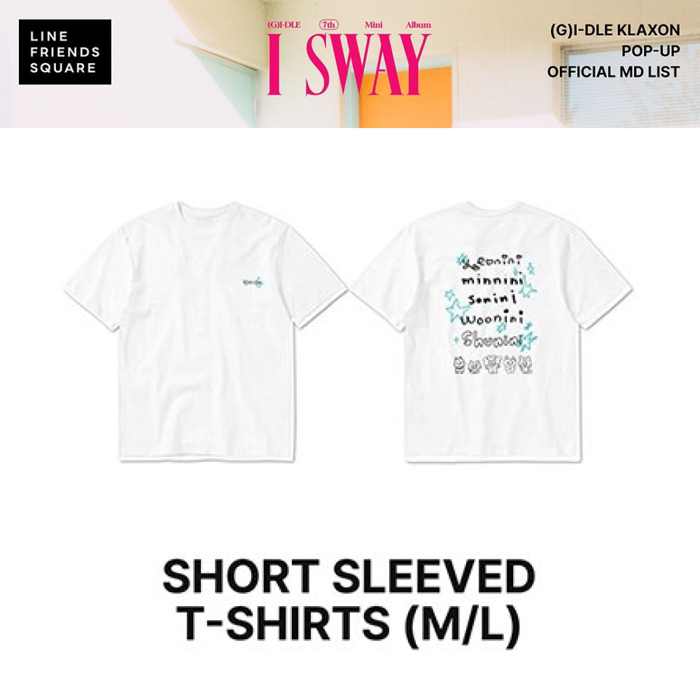 [PRE-ORDER] (G)I-DLE KLAXON POP-UP OFFICIAL MD SHORT SLEEVED T-SHIRT