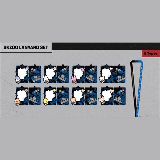 [PRE-ORDER EVENT] Stray Kids 合 (HOP) POP-UP STORE OFFICIAL MD SKZOO LANYARD SET