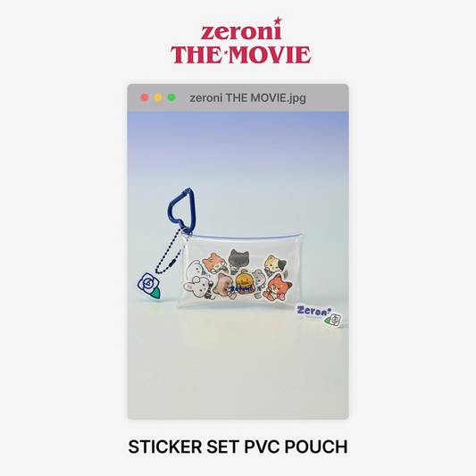 [PRE-ORDER] ZEROBASEONE Official MD zeroni POP-UP in SINSA STICKER SET PVC POUCH