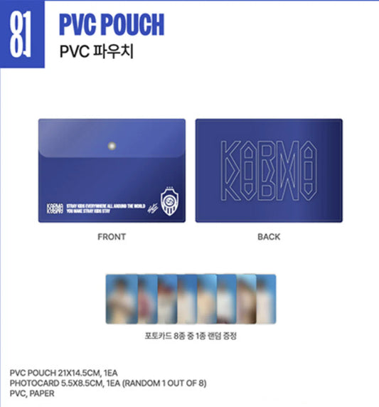[PRE-ORDER] Stray Kids <KARMA> POP-UP STORE OFFICIAL MD PVC POUCH
