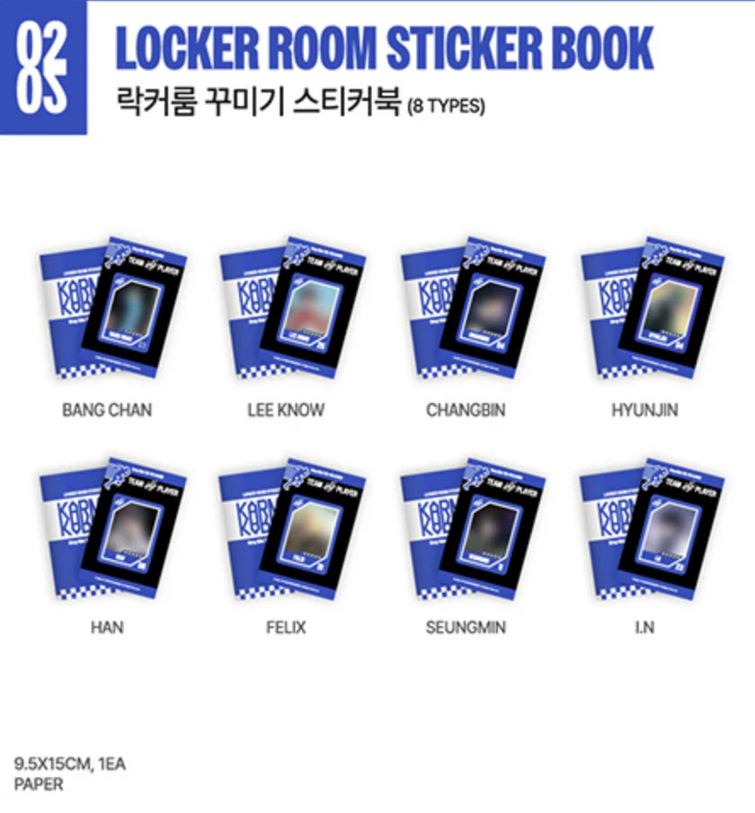 [PRE-ORDER] Stray Kids <KARMA> POP-UP STORE OFFICIAL MD LOCKER ROOM STICKER BOOK