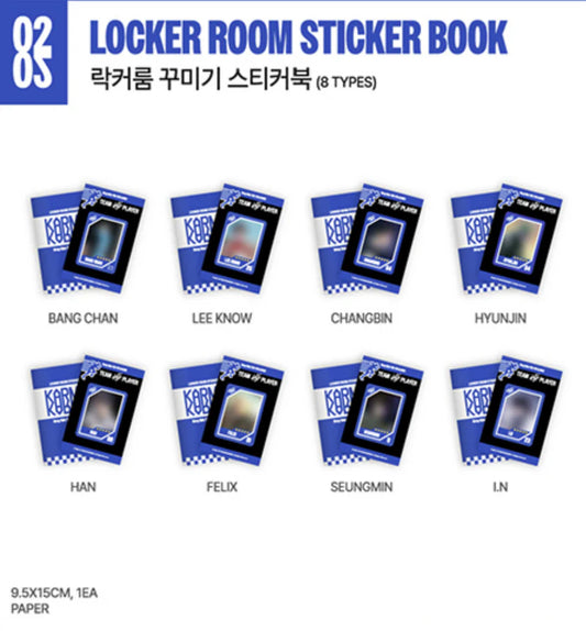 [PRE-ORDER] Stray Kids <KARMA> POP-UP STORE OFFICIAL MD LOCKER ROOM STICKER BOOK