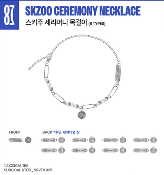 [PRE-ORDER] Stray Kids <KARMA> POP-UP STORE OFFICIAL MD SKZOO CEREMONY NECKLACE
