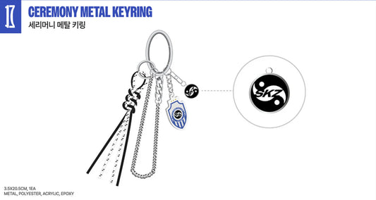 [PRE-ORDER] Stray Kids <KARMA> POP-UP STORE OFFICIAL MD CEREMONY METAL KEYRING