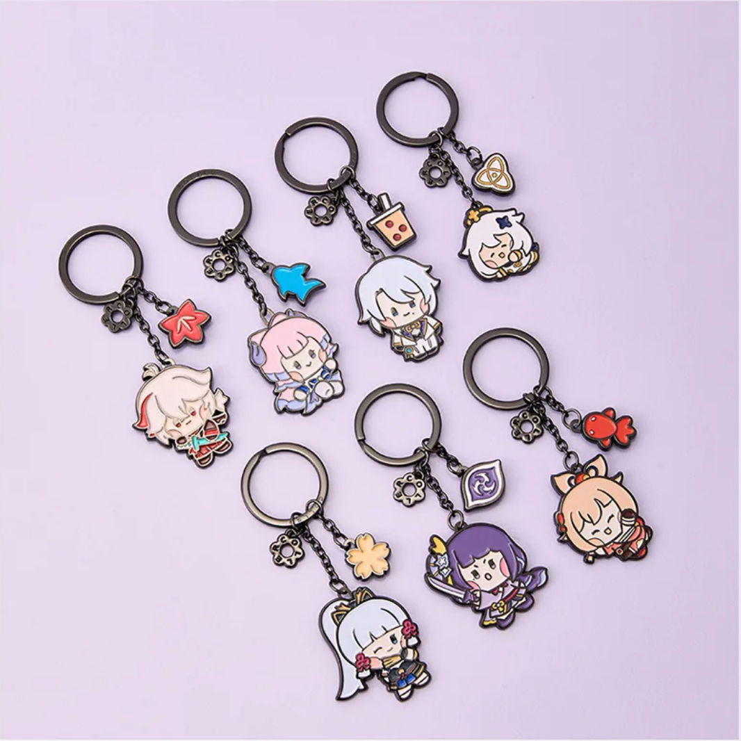 [PRE-ORDER] Genshin minini POP-UP Official Merch COLLER METAL KEYRING