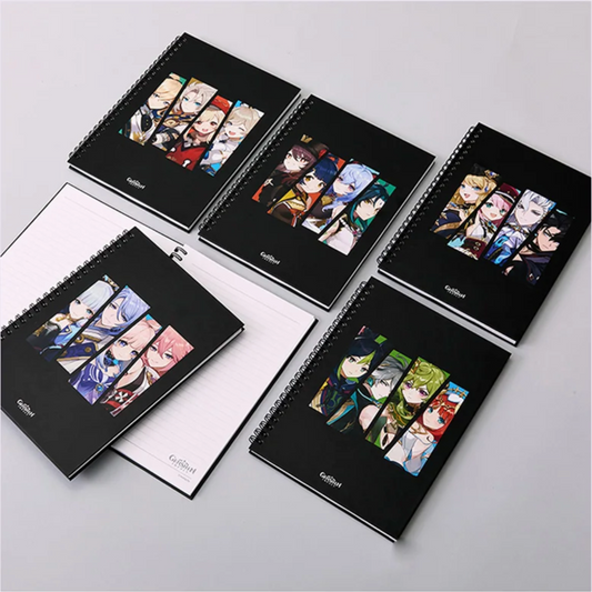 [PRE-ORDER] Genshin Impact X LINE FRIENDS 4 Caracters SPIRAL NOTEBOOK