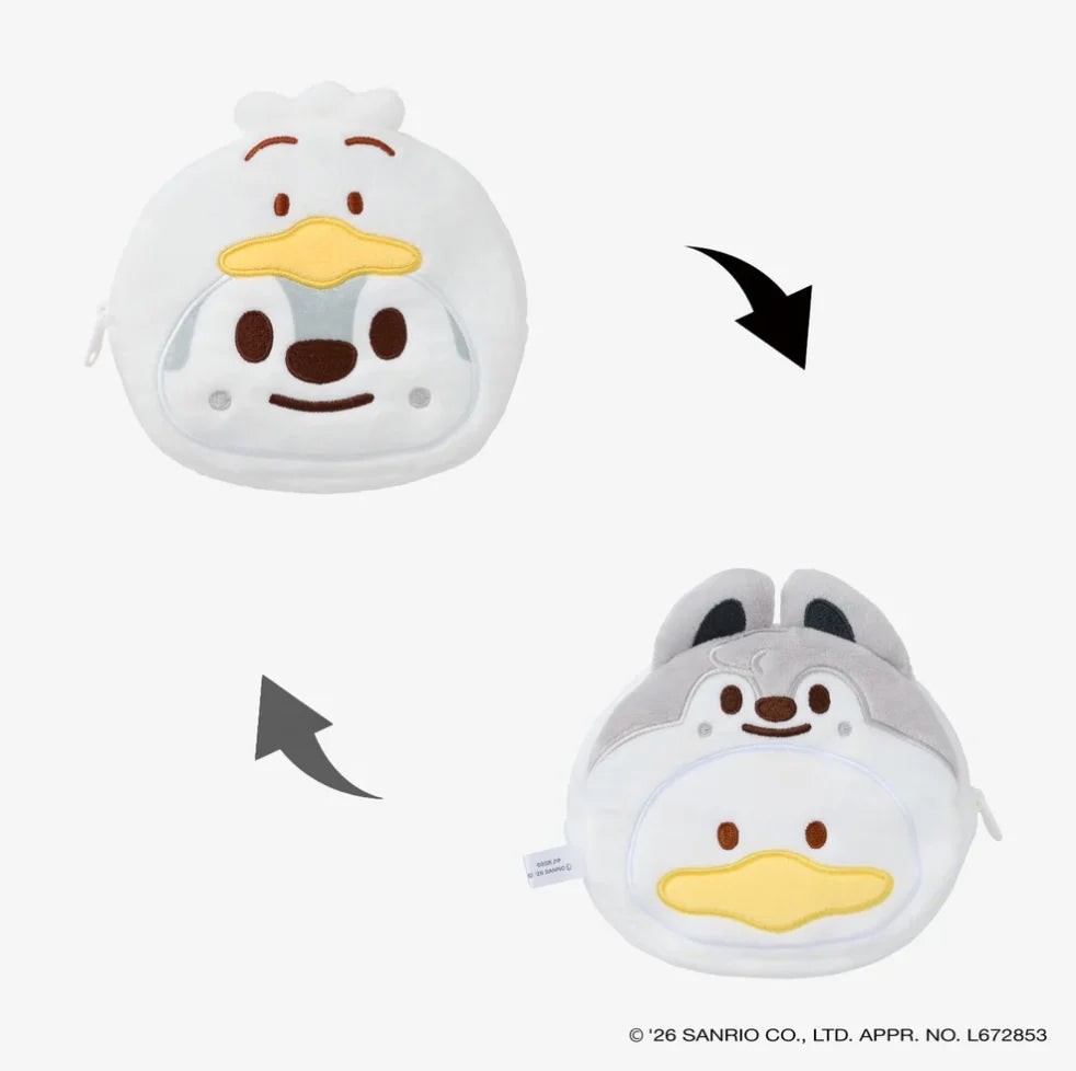 [PRE-ORDER BENEFIT] Stray Kids World Tour RUN IT JAPAN OFFICIAL MD SKZOO×SANRIO CHARACTERS REVERSIBLE POUCH