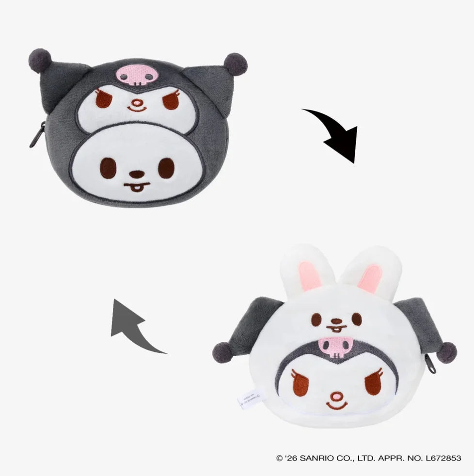 [PRE-ORDER BENEFIT] Stray Kids World Tour RUN IT JAPAN OFFICIAL MD SKZOO×SANRIO CHARACTERS REVERSIBLE POUCH