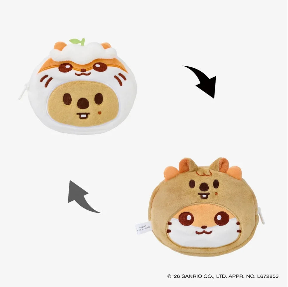 [PRE-ORDER BENEFIT] Stray Kids World Tour RUN IT JAPAN OFFICIAL MD SKZOO×SANRIO CHARACTERS REVERSIBLE POUCH