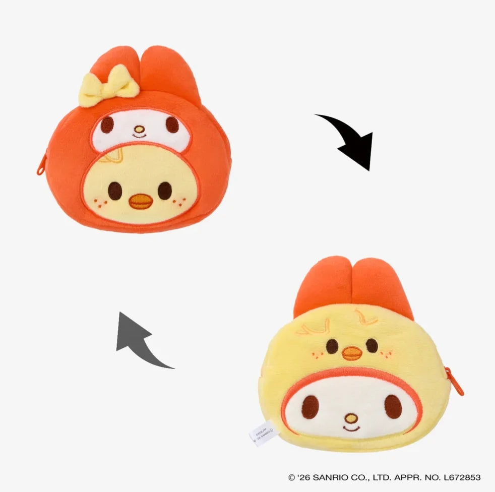 [PRE-ORDER BENEFIT] Stray Kids World Tour RUN IT JAPAN OFFICIAL MD SKZOO×SANRIO CHARACTERS REVERSIBLE POUCH