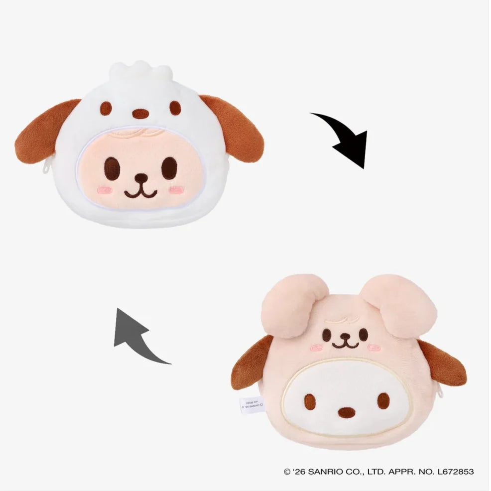 [PRE-ORDER BENEFIT] Stray Kids World Tour RUN IT JAPAN OFFICIAL MD SKZOO×SANRIO CHARACTERS REVERSIBLE POUCH