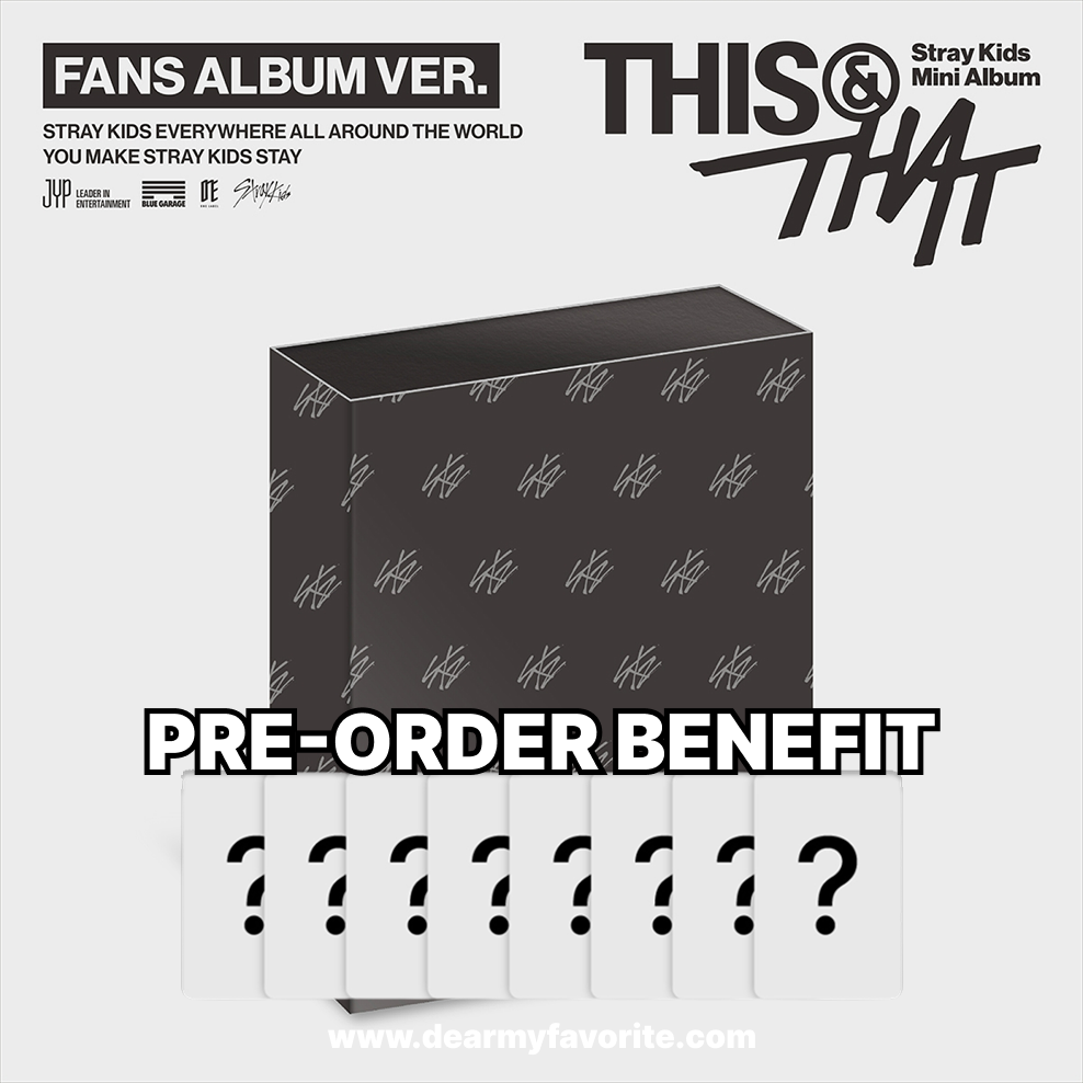 [PRE-ORDER BENEFIT] Stray Kids Mini Album THIS & THAT (FANS ALBUM VER.)