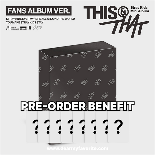 [PRE-ORDER BENEFIT] Stray Kids Mini Album THIS & THAT (FANS ALBUM VER.)